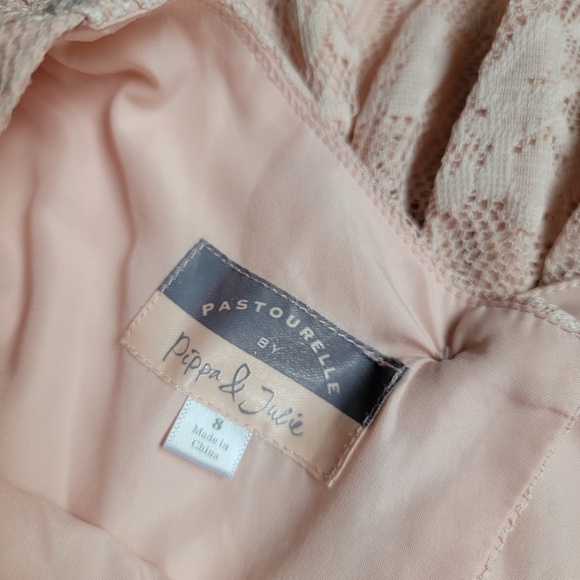 Pastourelle by Pippa and Julie girls pink dress size 8 - Picture 7 of 7